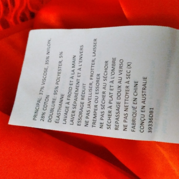 BARDOT Red Lace Off-the-shoulder Dress - Picture 2 of 10